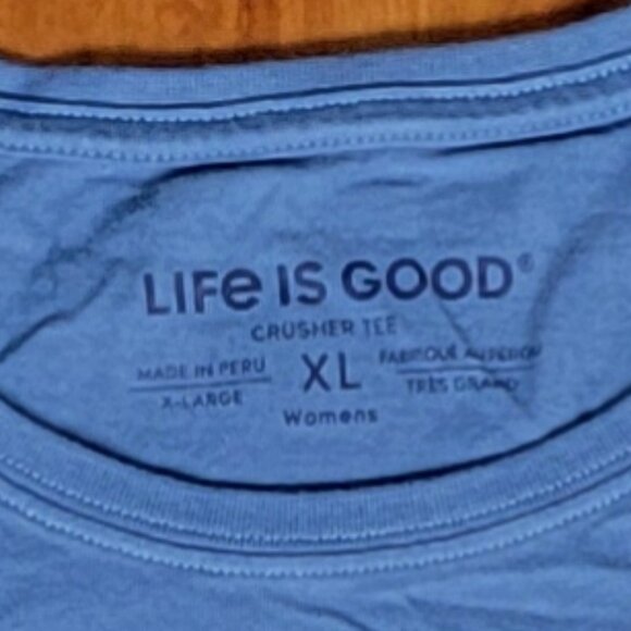 Life is Good Blue Short Sleeve Crew Neck Crusher Mother Tee - XL - Picture 8 of 8
